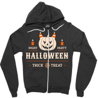 Trick Or Treat Halloween T Shirthalloween Trick Or Treat Pumpkin Costu Zipper Hoodie | Artistshot