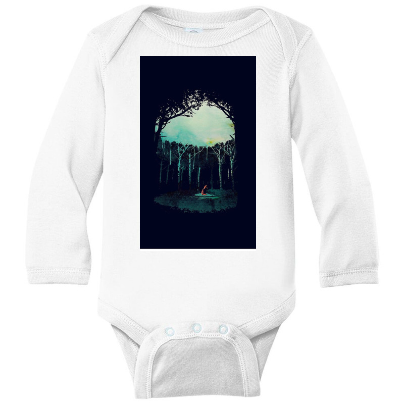 Deep In The Forest Long Sleeve Baby Bodysuit by Brownkmj | Artistshot