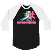 Women Running Track & Field Runner Motivational Training T Shirt 3/4 Sleeve Shirt | Artistshot