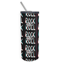 Rock And Roll Skinny Tumbler | Artistshot