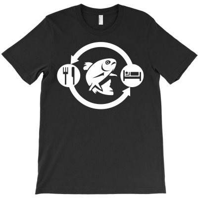 Eat Sleep Fish Repeat T-shirt Designed By Decka Juanda