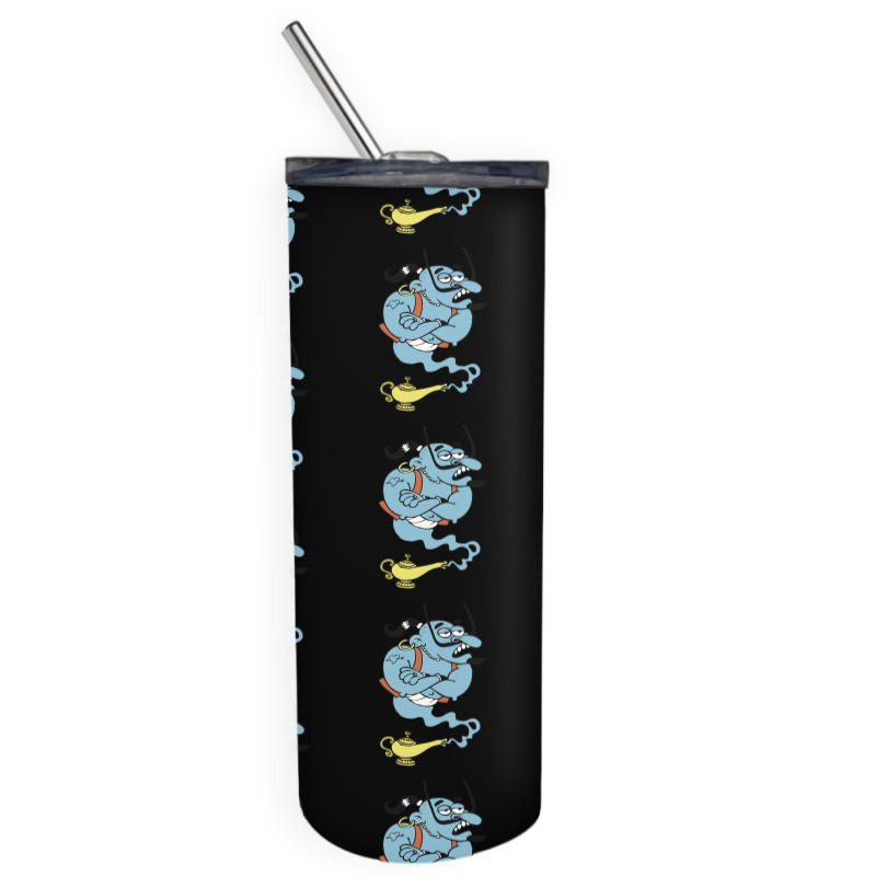 Alaaddin's Magic Lamp Blue Genie Skinny Tumbler | Artistshot