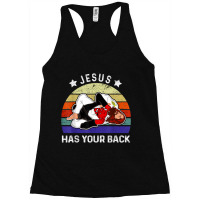 Brazilian Jiu Jitsu  Jesus  Jesus Has Your Back Racerback Tank | Artistshot