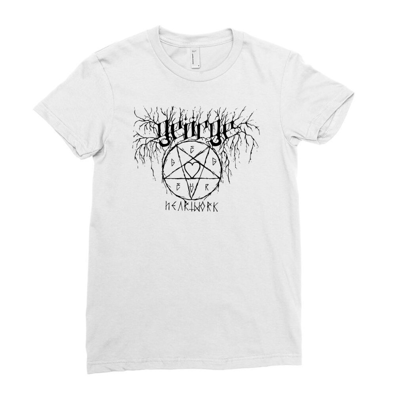 Black Metal Love Ladies Fitted T-Shirt by DitreamX | Artistshot