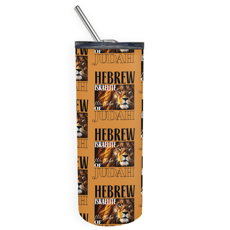 Hebrew Israelite Lion Of Judah Jewish Skinny Tumbler | Artistshot