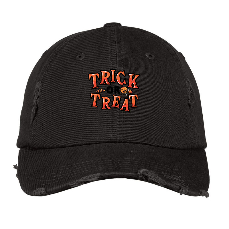 Trick Or Treat T Shirtcute Trick Or Treat Halloween Candy Sweets Costu Vintage Cap | Artistshot