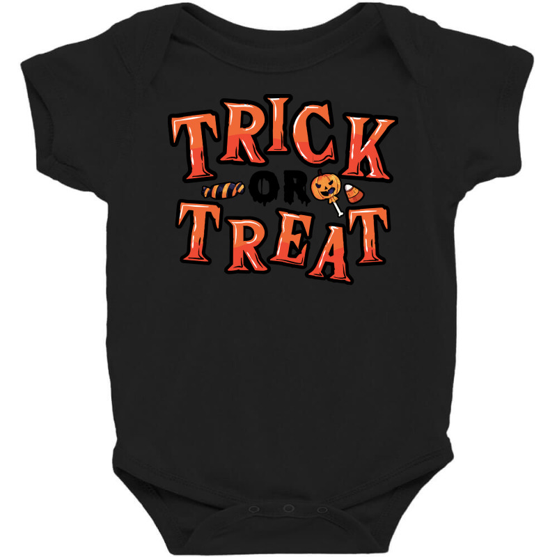 Trick Or Treat T Shirtcute Trick Or Treat Halloween Candy Sweets Costu Baby Bodysuit | Artistshot