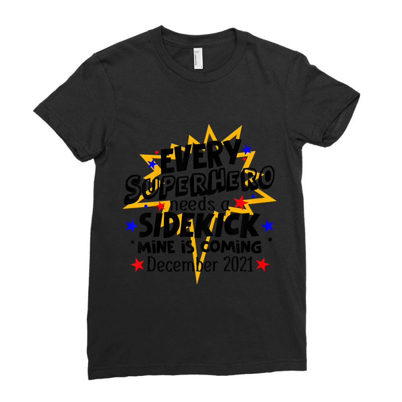 Kids Every Superhero Needs A Sidekick December 2021 Big Brother Ladies Fitted T-Shirt by moonlight2270 | Artistshot