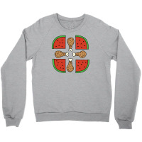 Chicken 'n' Watermelon Crewneck Sweatshirt | Artistshot