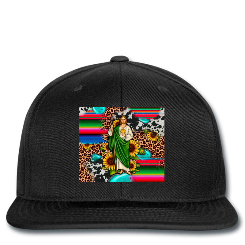 San Judas Leopard Cowhide Gemstone Printed Hat | Artistshot