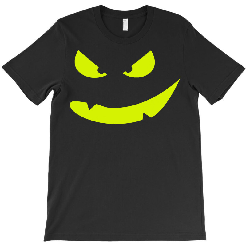 Halloween T  Shirt Big Scary Slime In Black Smiling Halloween Pumpkin T-shirt | Artistshot