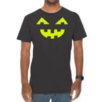 Halloween T  Shirt Big Scary Slime In Black Smiling Halloween Pumpkin Vintage T-shirt | Artistshot