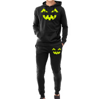 Halloween T  Shirt Big Scary Slime In Black Smiling Halloween Pumpkin Hoodie & Jogger Set | Artistshot