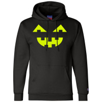 Halloween T  Shirt Big Scary Slime In Black Smiling Halloween Pumpkin Champion Hoodie | Artistshot