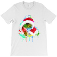 Merry Christmas Cat T-shirt | Artistshot