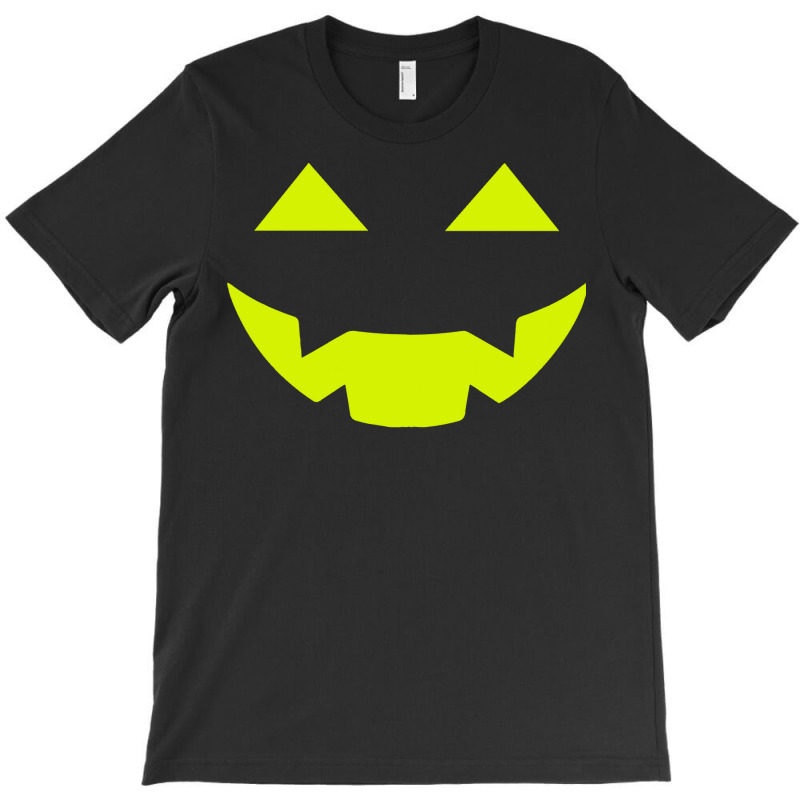 Halloween T  Shirt Big Scary Slime In Black Smiling Halloween Pumpkin T-shirt | Artistshot