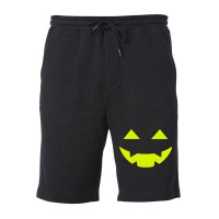 Halloween T  Shirt Big Scary Slime In Black Smiling Halloween Pumpkin Fleece Short | Artistshot