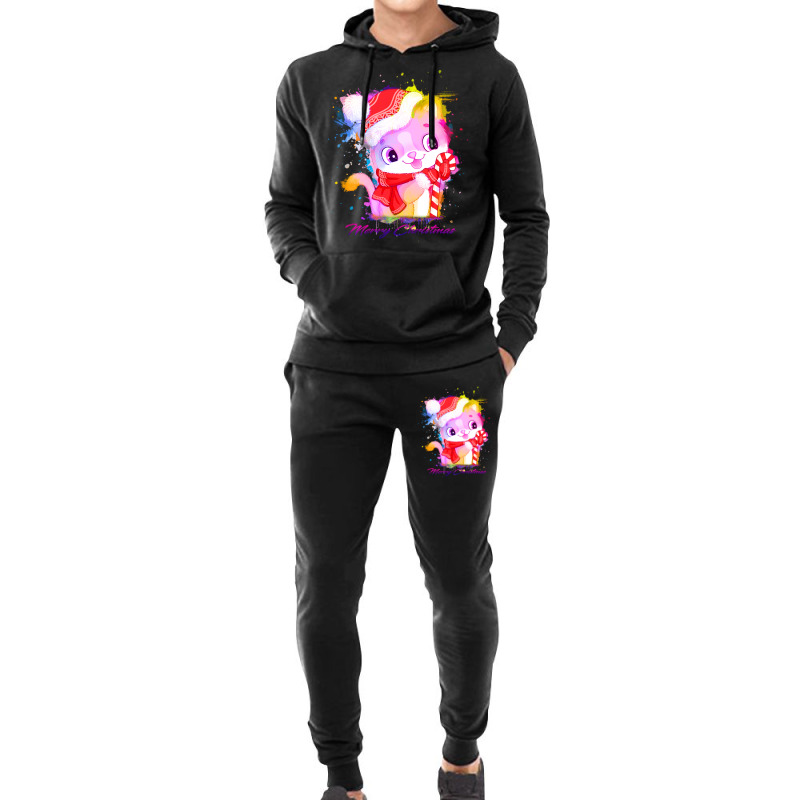 Merry Christmas Cat Hoodie & Jogger Set | Artistshot