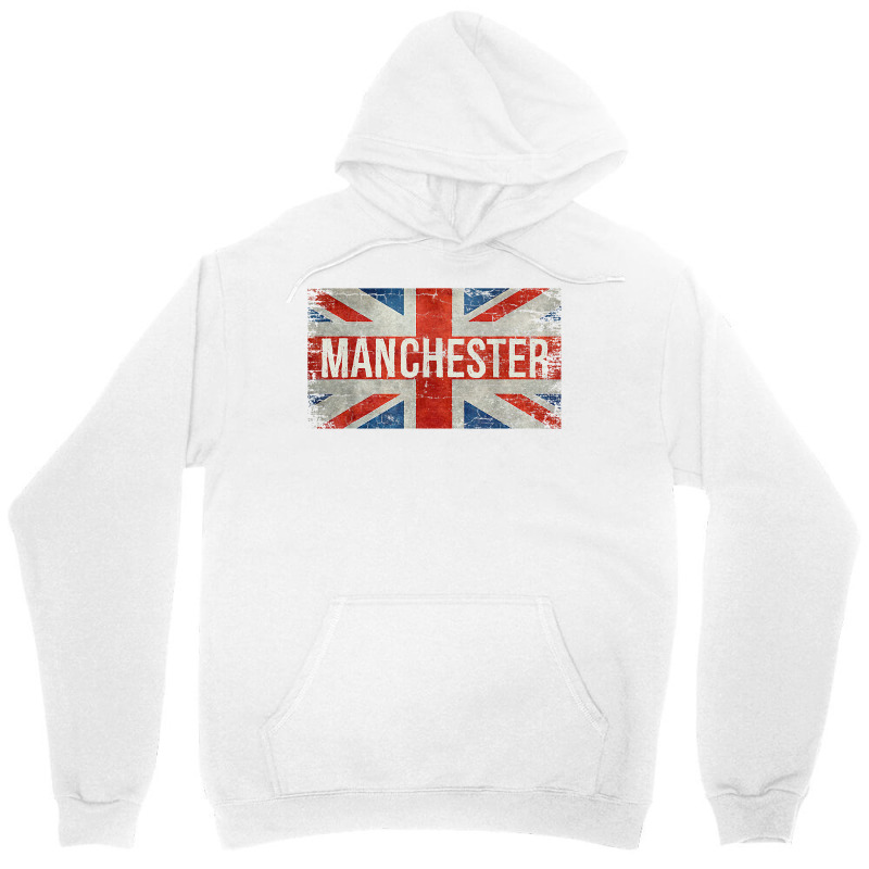 Manchester England United Kingdom British Flag Vintage T Shirt Unisex Hoodie | Artistshot