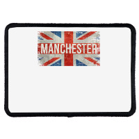 Manchester England United Kingdom British Flag Vintage T Shirt Rectangle Patch | Artistshot