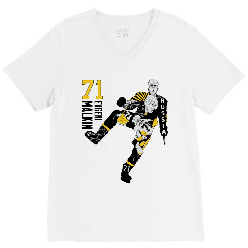 Evgeni Malkin Mix V-Neck Tee by kr205 | Artistshot