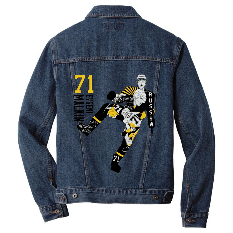 Evgeni Malkin Mix Men Denim Jacket by kr205 | Artistshot