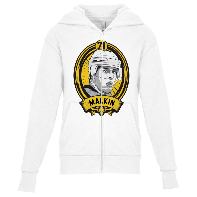 Evgeni Malkin Shield Youth Zipper Hoodie by kr205 | Artistshot