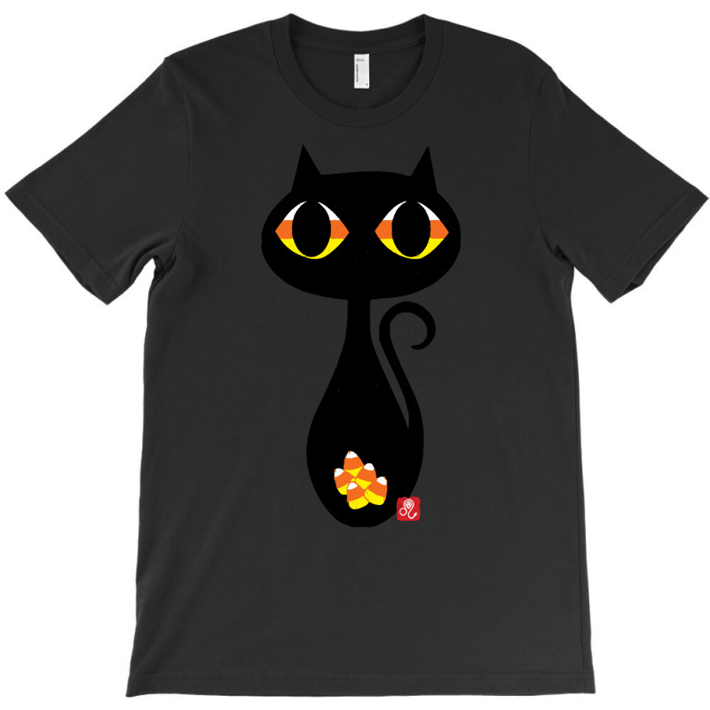 Halloween T  Shirt Candy Corn Halloween Cat T  Shirt T-shirt | Artistshot