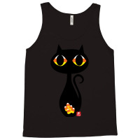 Halloween T  Shirt Candy Corn Halloween Cat T  Shirt Tank Top | Artistshot