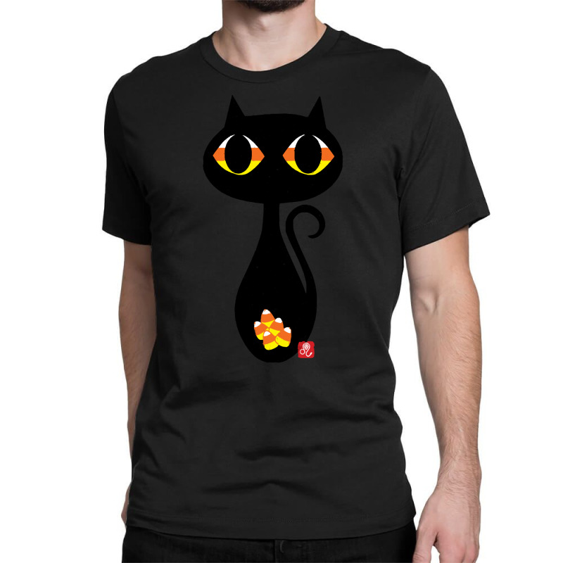 Halloween T  Shirt Candy Corn Halloween Cat T  Shirt Classic T-shirt | Artistshot