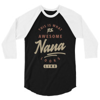 Awesome Nana Looks Like 3/4 Sleeve Shirt | Artistshot