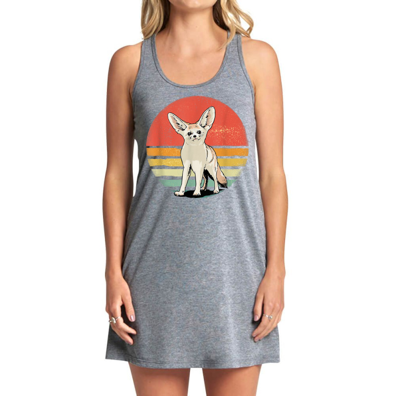 Retro Vintage Fennec Fox Shirt Fennec Fox Animal T Shirt Tank Dress by FavorRoh | Artistshot