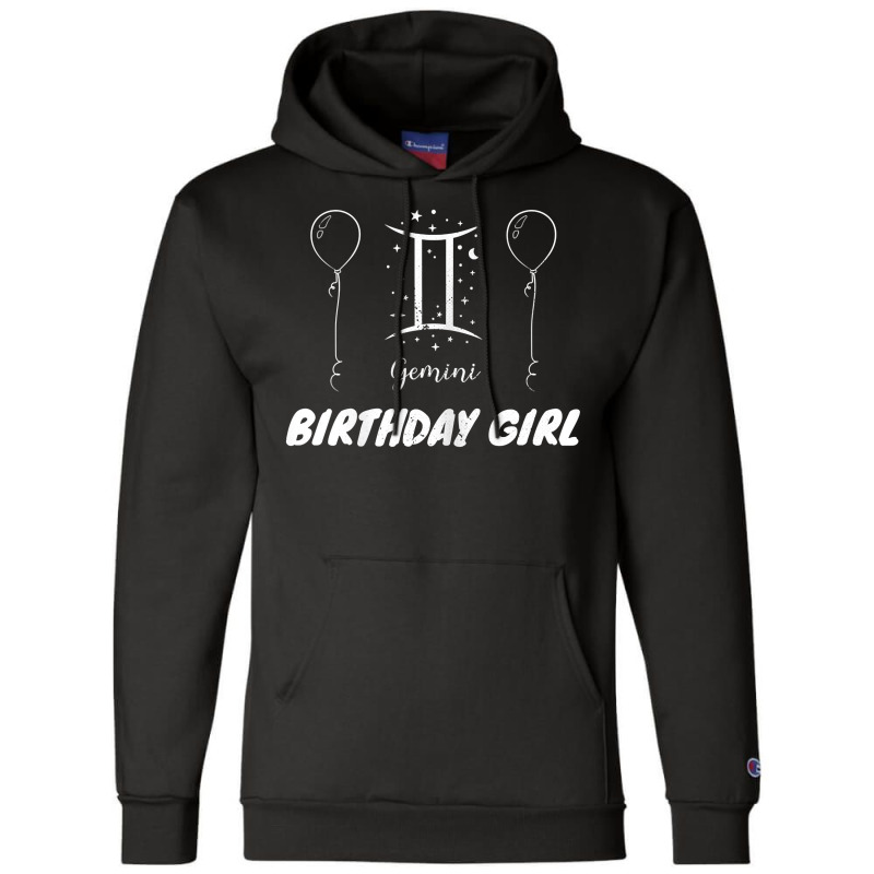 Astrology Birthday Gemini Zodiac Symbols Constellation Girls T Shirt Champion Hoodie by moneyydopoienlc | Artistshot