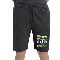 Will Trade Sister For Dinosaur Brother T Shirt Vintage Short | Artistshot