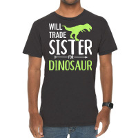 Will Trade Sister For Dinosaur Brother T Shirt Vintage T-shirt | Artistshot