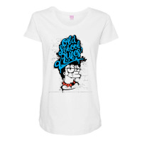 The Simpsons Marge Old School Rules Graffiti T Shirt Maternity Scoop Neck T-shirt | Artistshot