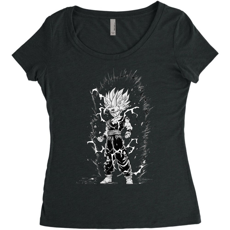 Sondragon Ball Funny Painting Women's Triblend Scoop T-shirt by Kaleigh-Duncan | Artistshot