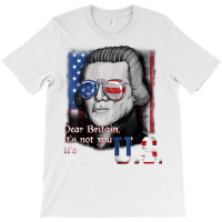 Thomas Jefferson Founding Father   Usa Flag 4th July T Shirt T-shirt | Artistshot