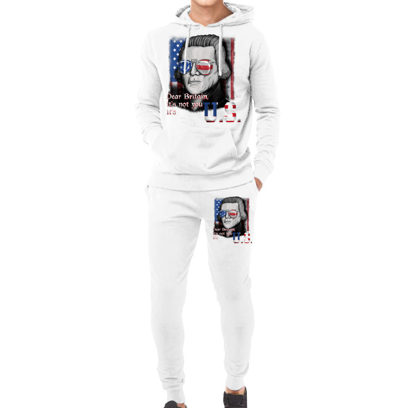 Thomas Jefferson Founding Father   Usa Flag 4th July T Shirt Hoodie & Jogger Set | Artistshot