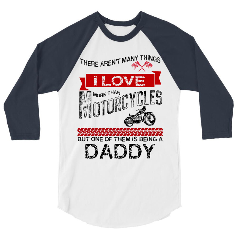 This Daddy Loves Motorcycles 3/4 Sleeve Shirt | Artistshot