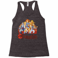 Thundercats Group Retro Sunset T Shirt Racerback Tank | Artistshot