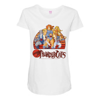 Thundercats Group Retro Sunset T Shirt Maternity Scoop Neck T-shirt | Artistshot