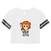 Cute Thunder Cat Chibi Scorecard Crop Tee | Artistshot