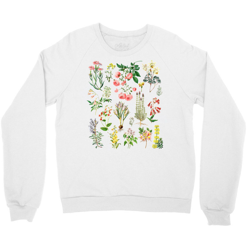 Vintage Botanical Floral Flower Wildflower Garden Tshirt T Shirt Crewneck Sweatshirt by evansjalayia | Artistshot