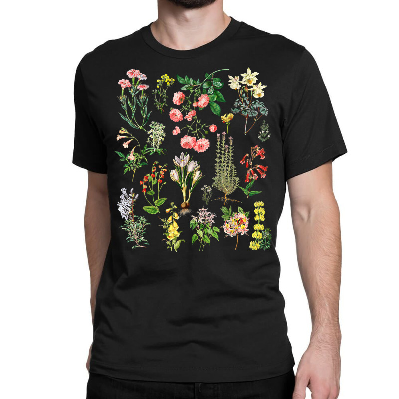 Vintage Botanical Floral Flower Wildflower Garden Tshirt T Shirt Classic T-shirt by evansjalayia | Artistshot