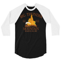 Vintage Camping Lover Big Thunder Mountain Camping Life T Shirt 3/4 Sleeve Shirt | Artistshot