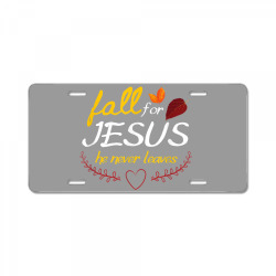 fall for jesus thanksgiving License Plate | Artistshot