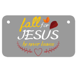 fall for jesus thanksgiving Motorcycle License Plate | Artistshot