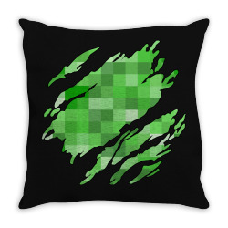 minecraft creeper Throw Pillow | Artistshot