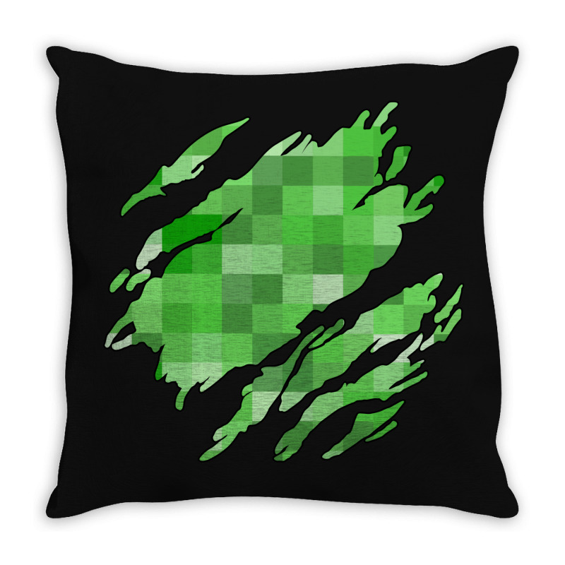 Minecraft Creeper Throw Pillow | Artistshot